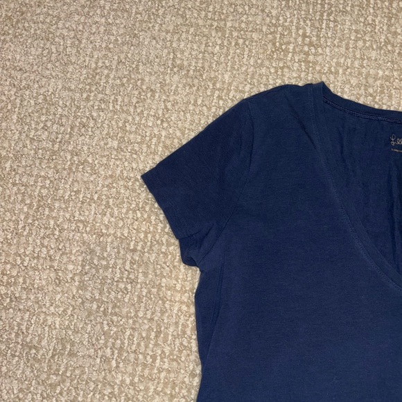 Lilly Pulitzer Navy Blue Short Sleeve Tee - Picture 2 of 4